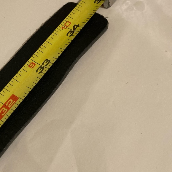 Grey leather belt - Picture 4 of 7